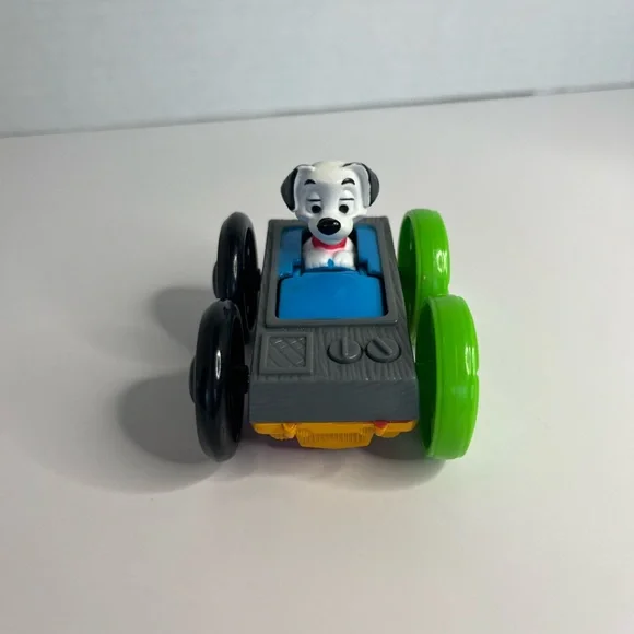 Vintage 1998 McDonald's Disney 101 Dalmatians Flip Car Cruella De Vil Puppy Dog - Picture 3 of 11